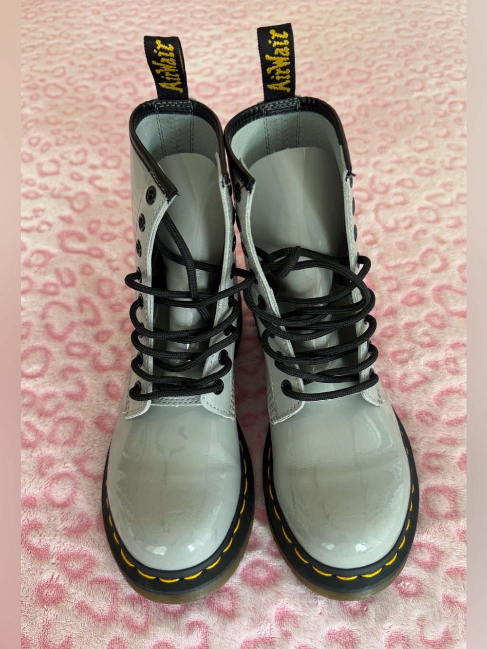 Dr. Martens 1460 Patent Leather Lace Up 
Boots Women’s Size: 7 - Picture 3 of 12